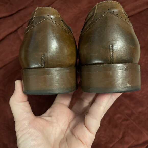 Johnston & Murphy Collection Brown Leather Dress Shoes Monk Strap Size 13‎ M main image 8